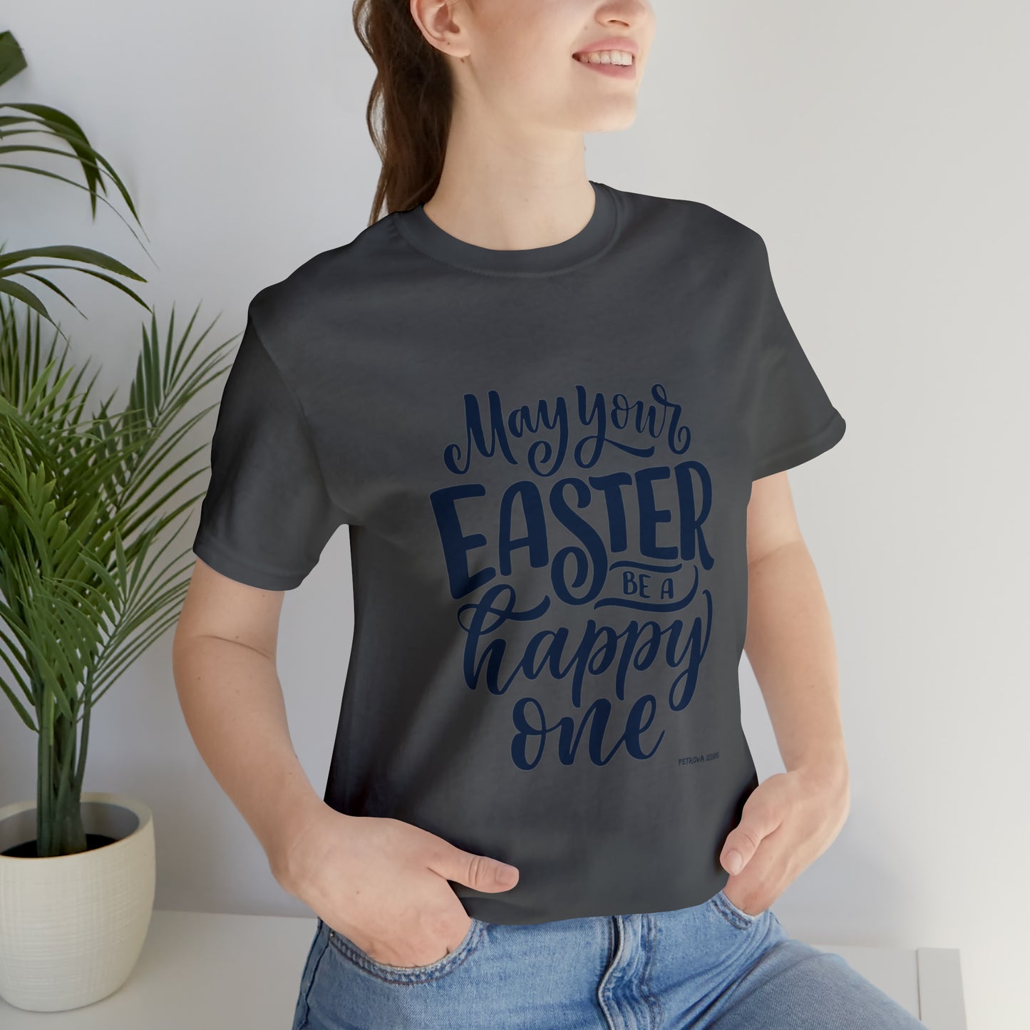 Easter T-Shirt | Easter Tee Asphalt T-Shirt Petrova Designs