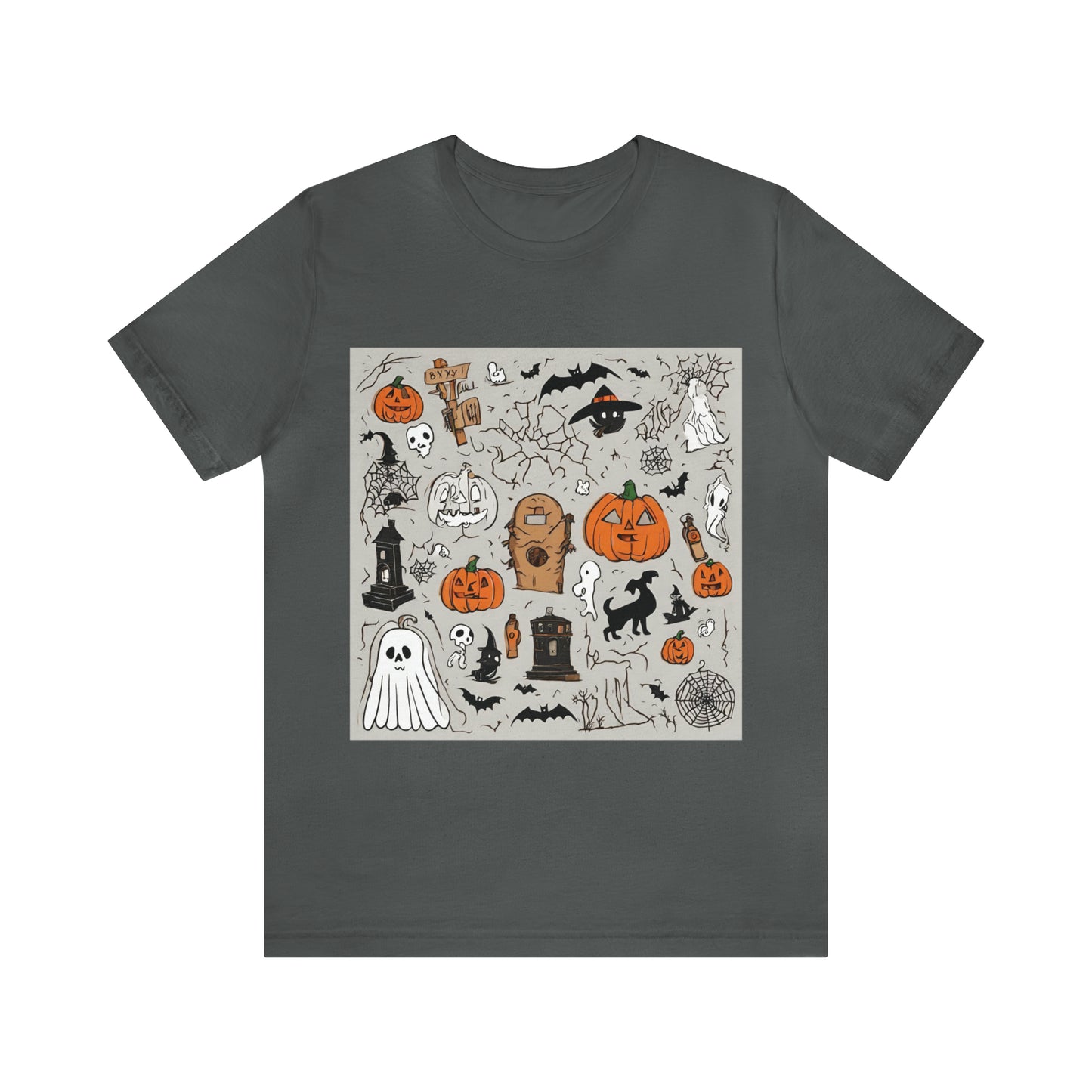 Asphalt T-Shirt Tshirt Design Halloween Gift for Friend and Family Short Sleeved Shirt Petrova Designs