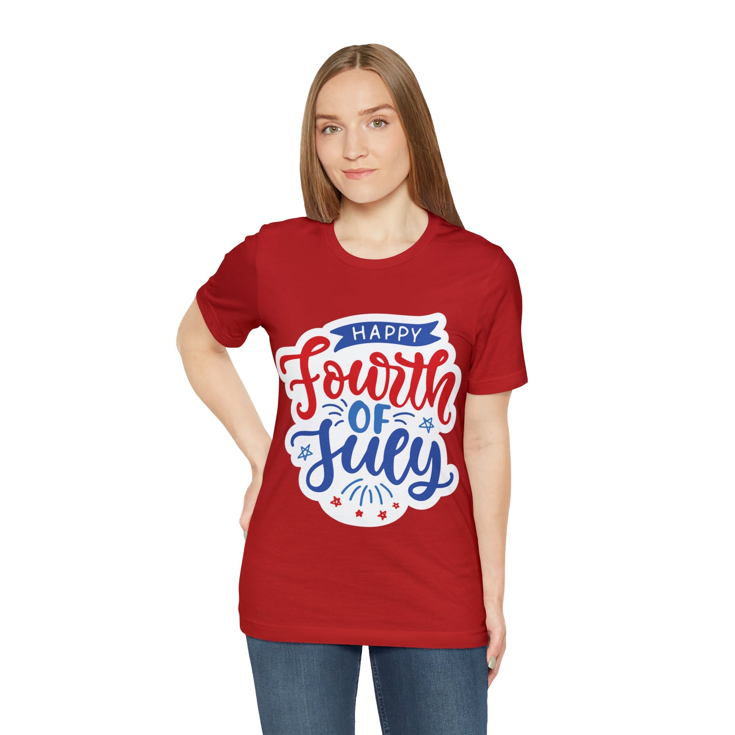 T-Shirt Tshirt Design Gift for Friend and Family Short Sleeved Shirt July 4th Independence Day Petrova Designs