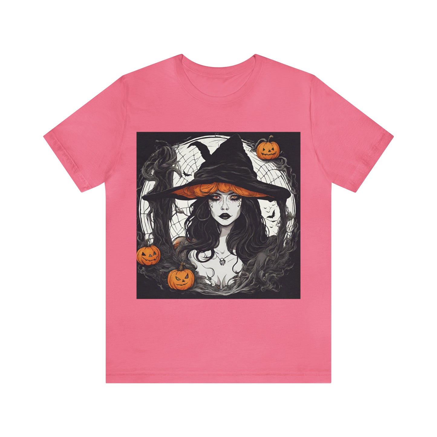 Halloween Witch T-Shirt | Halloween Gift Ideas Charity Pink T-Shirt Petrova Designs