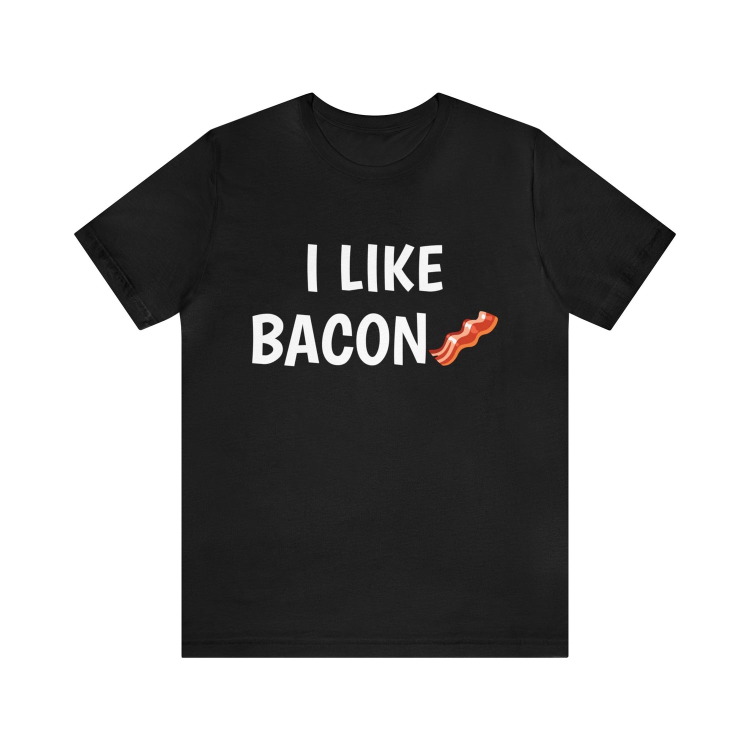 For Foodies | Bacon T-Shirt | Foodie or Carnivore Gift Idea Black T-Shirt Petrova Designs