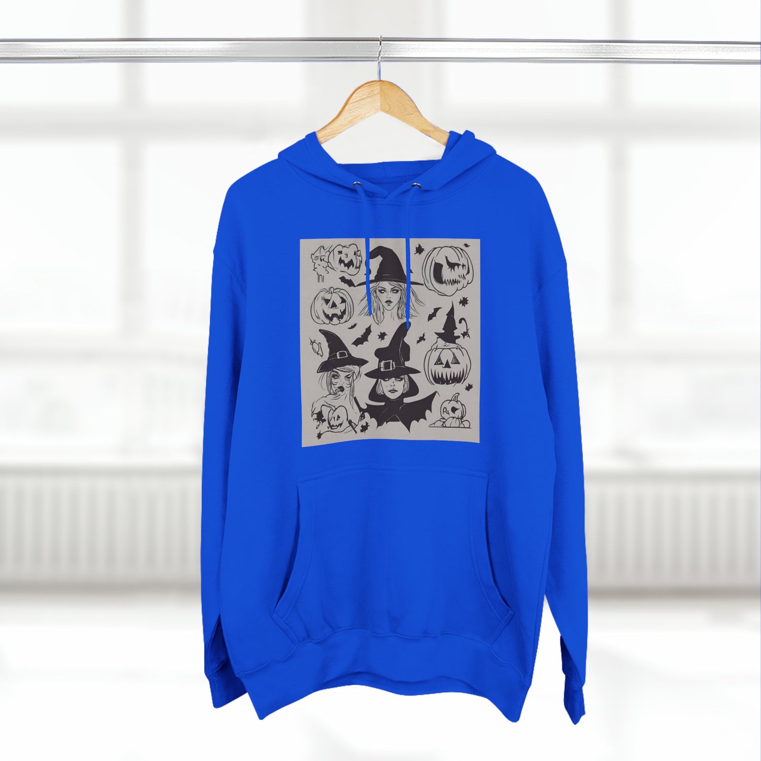 Halloween Witches Hoodie | Halloween Gift Ideas Royal Blue Hoodie Petrova Designs