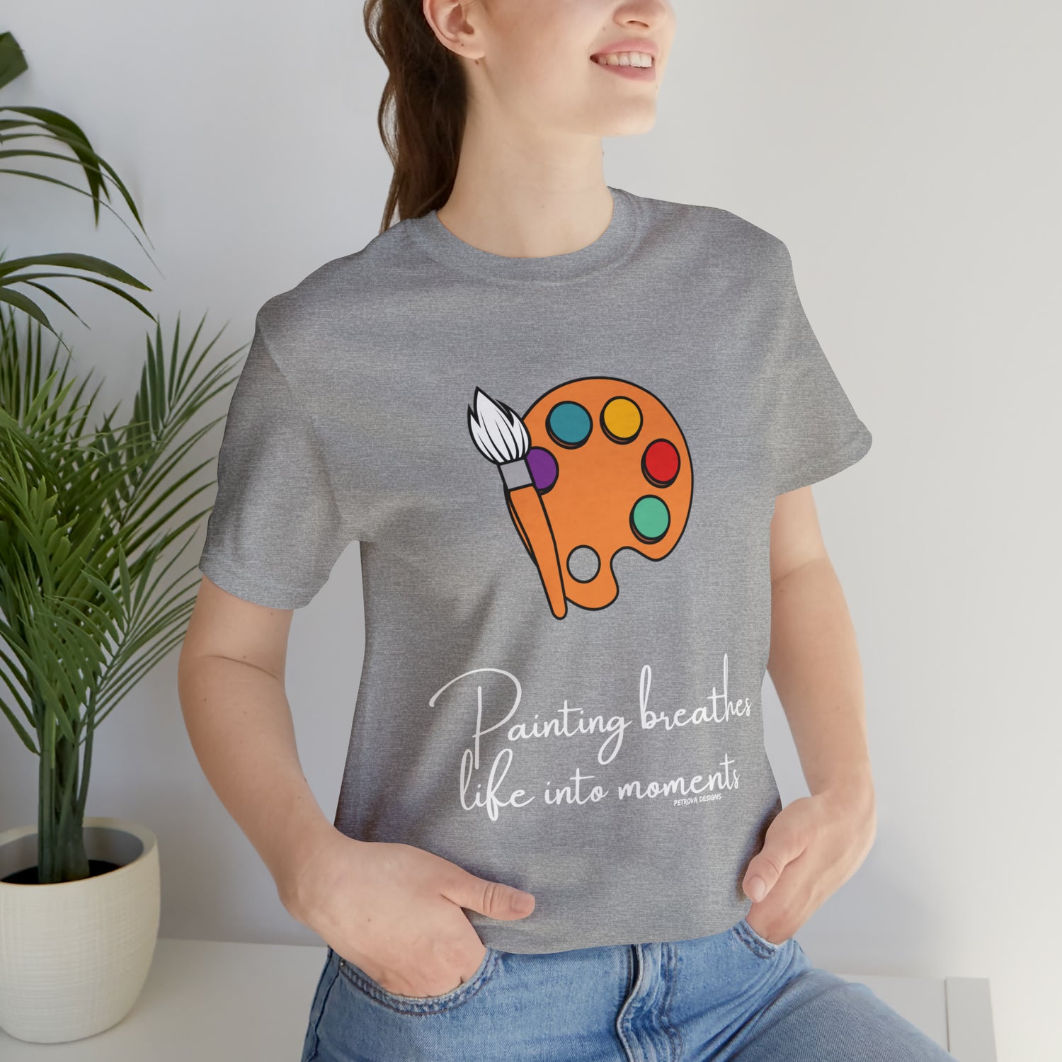 Painter Tee | Painter Gift Idea T-Shirt Athletic Heather T-Shirt Petrova Designs