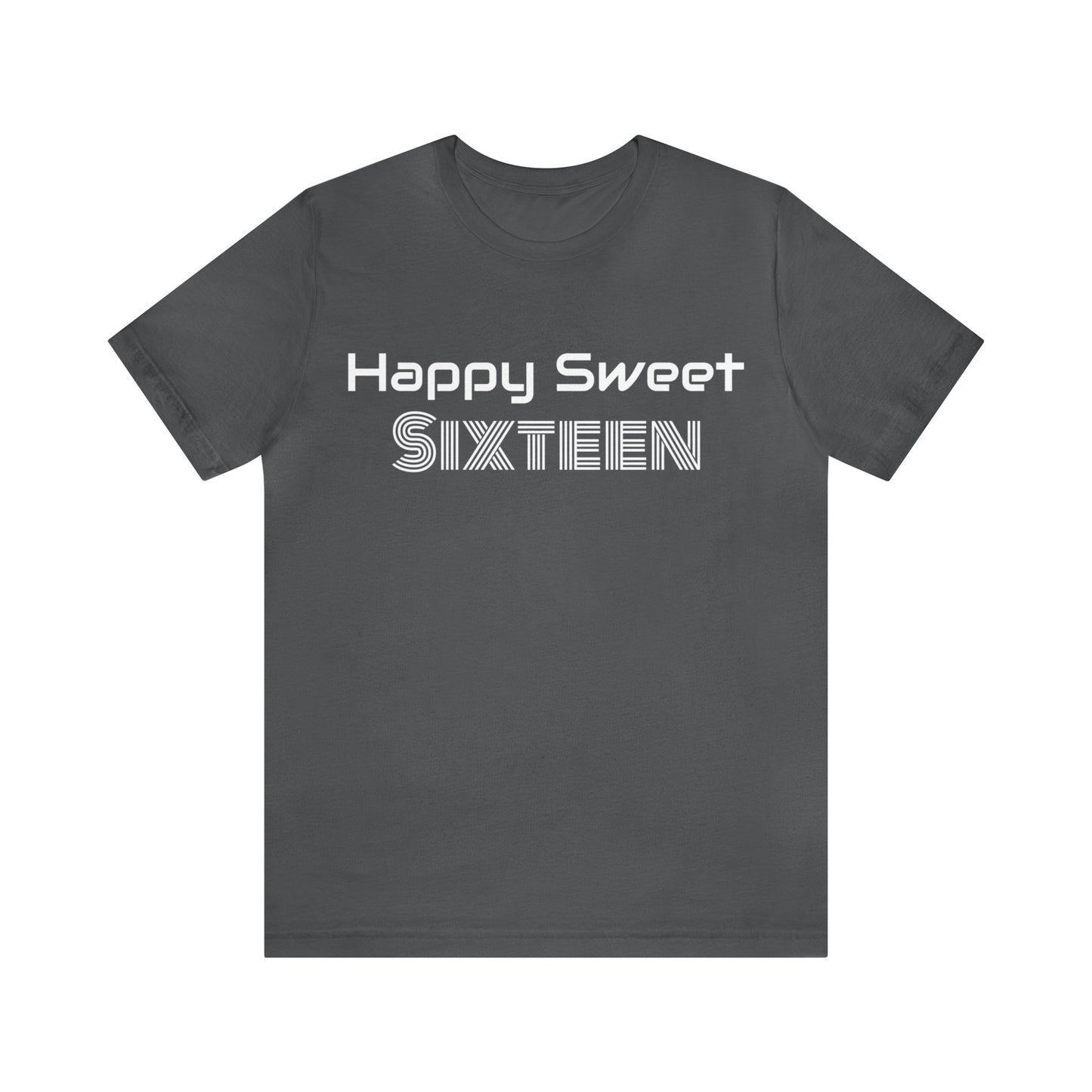 Sweet 16 T-Shirt | Sweet Sixteen Asphalt T-Shirt Petrova Designs