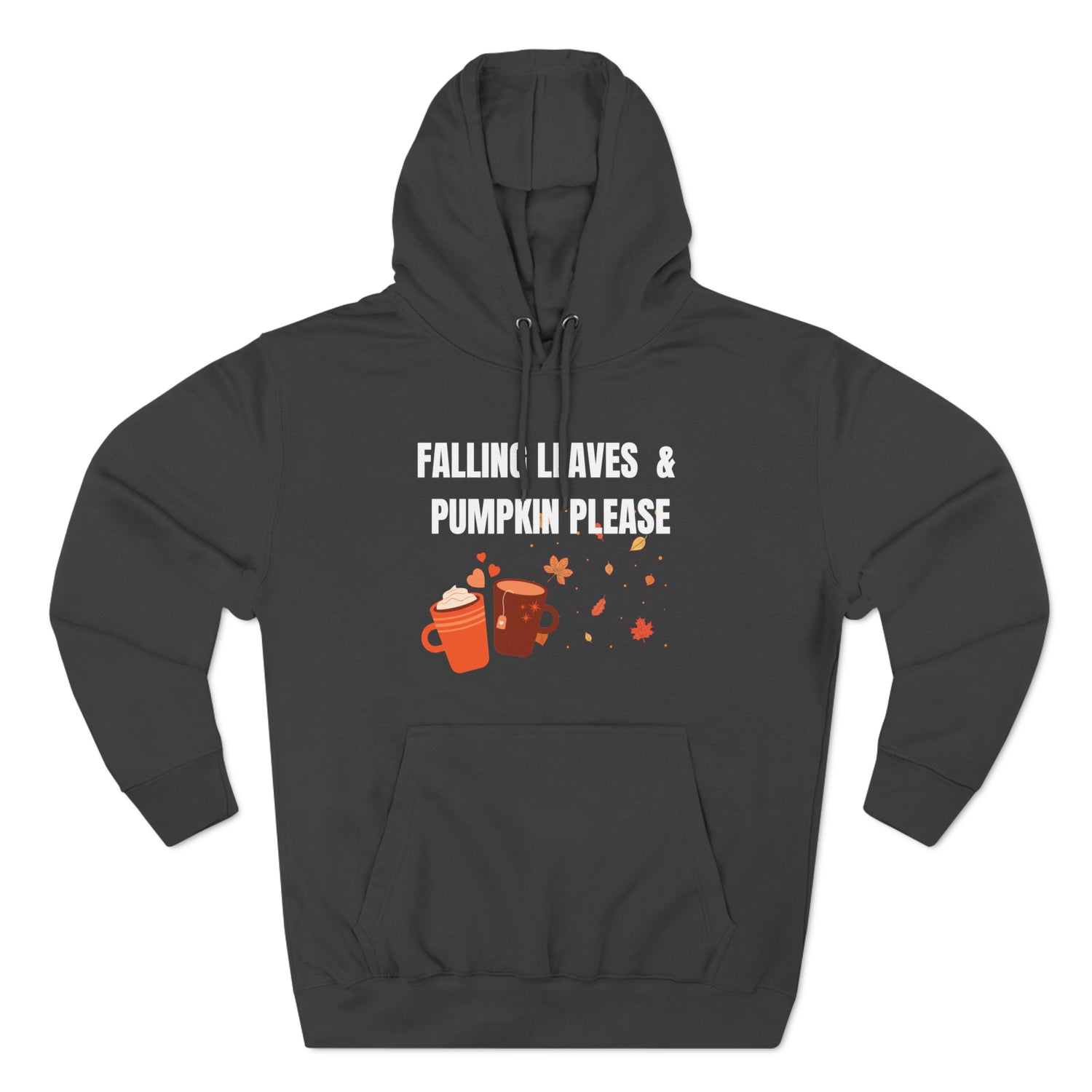 Pumpkin Spice Hoodie | Fall Season Lover Sweatshirt Charcoal Heather Hoodie Petrova Designs