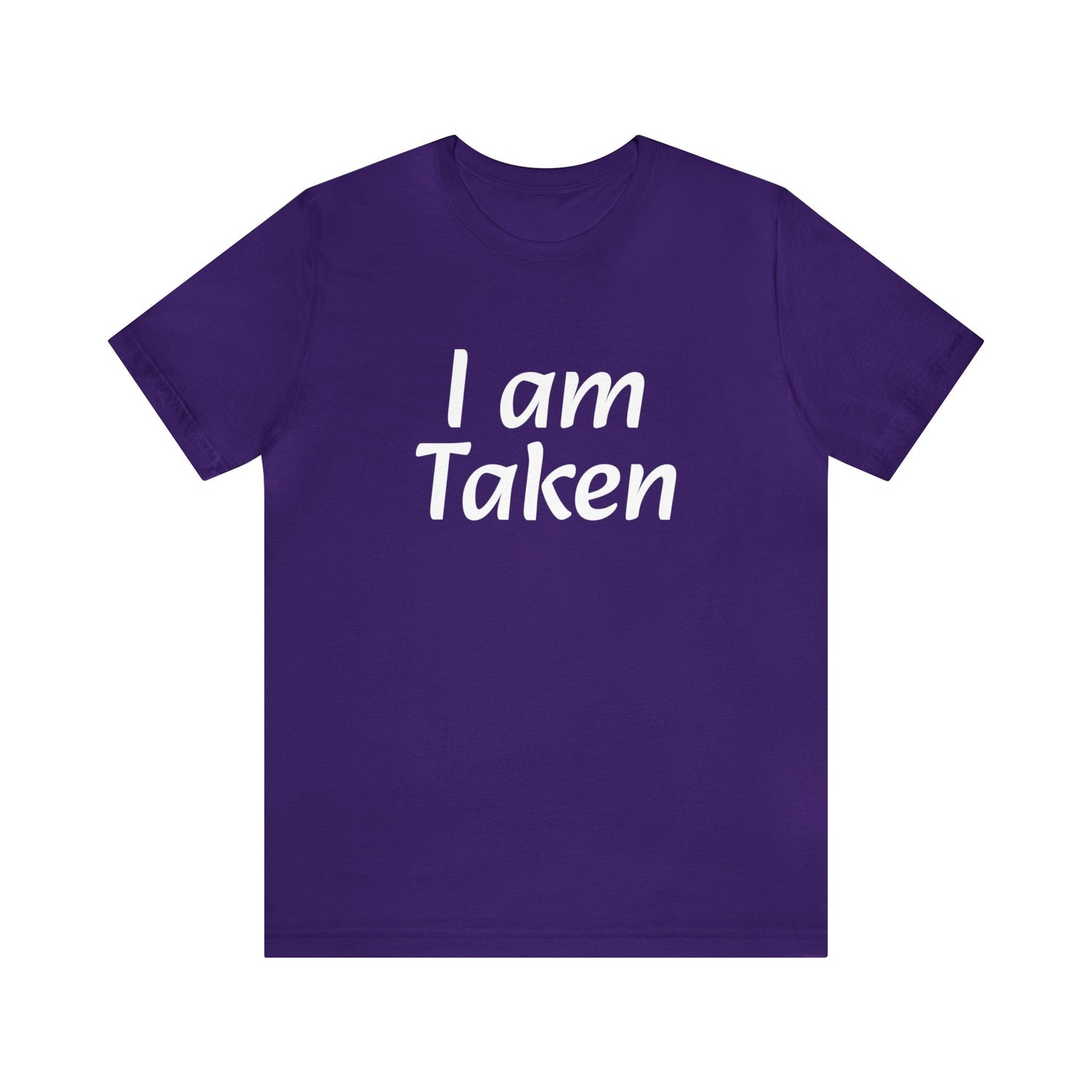 In Relationship T-Shirt | Couples T-Shirt | For Him or Her Team Purple T-Shirt Petrova Designs