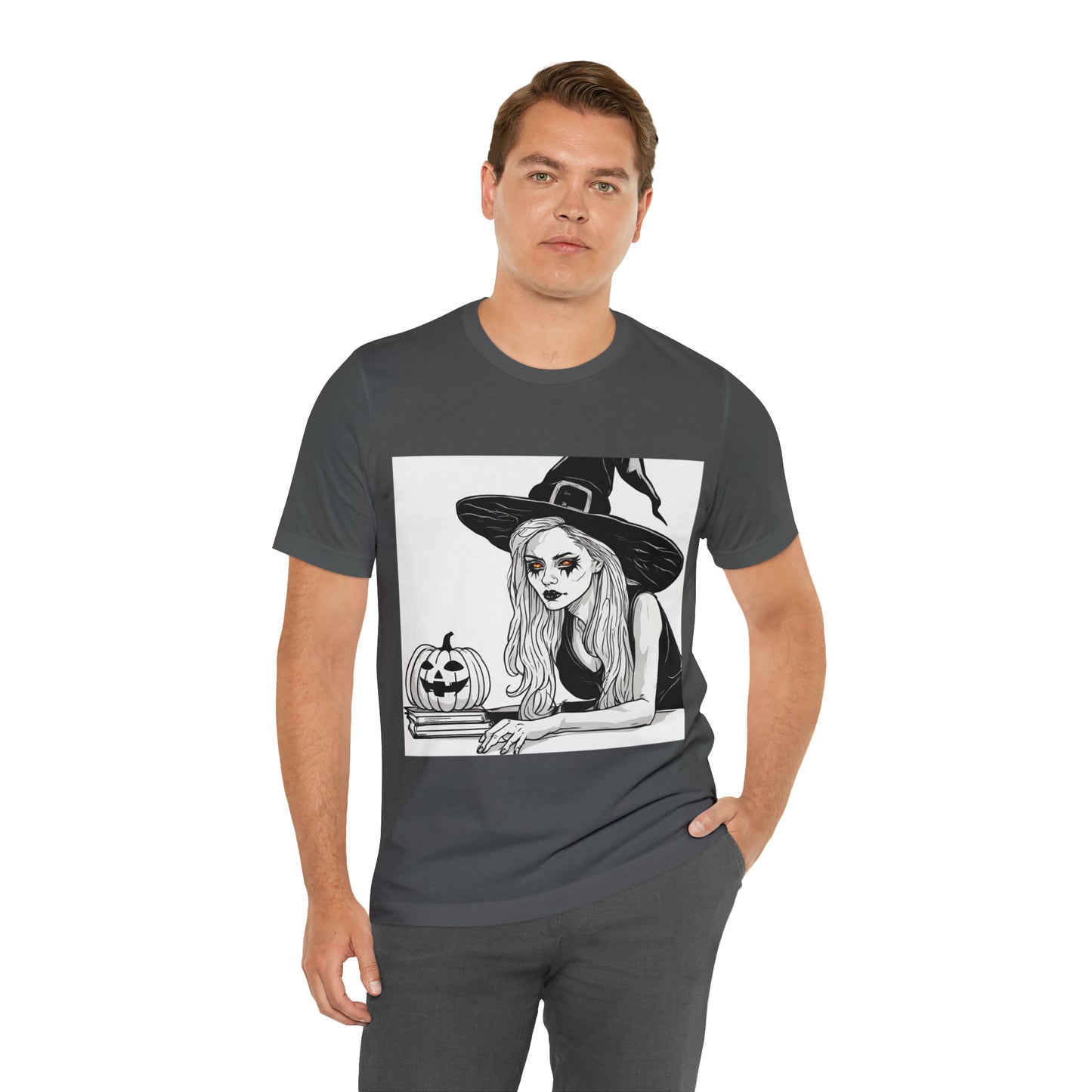 Halloween Witch And Pumpkin T-Shirt | Halloween Gift Ideas T-Shirt Petrova Designs