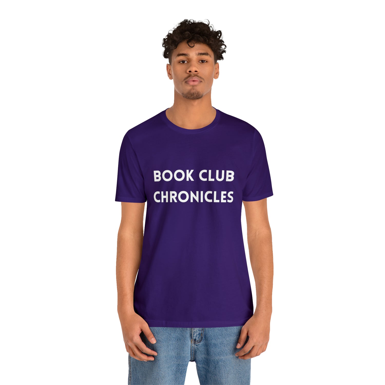 Bookworm Chic: 'Book Club Chronicles' T-Shirt for Avid Readers Team Purple T-Shirt Petrova Designs