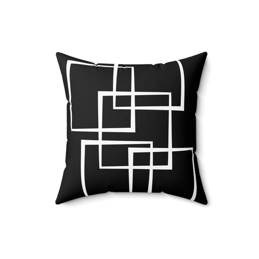 Home Decor Throw Pillow Decorative Couch Pillows and Throws Sofa Accent Pillows for Bedroom Black White Printify