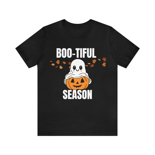 T-Shirt Shirt Halloween for Men & Women Short Sleeved Shirts for Halloween Outfit Cute Pumpkin Petrova Designs