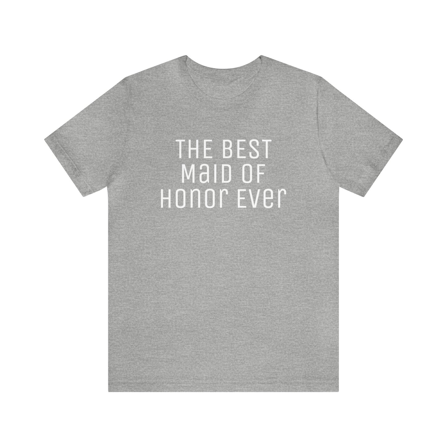 Maid of Honor T-Shirt Athletic Heather T-Shirt Petrova Designs