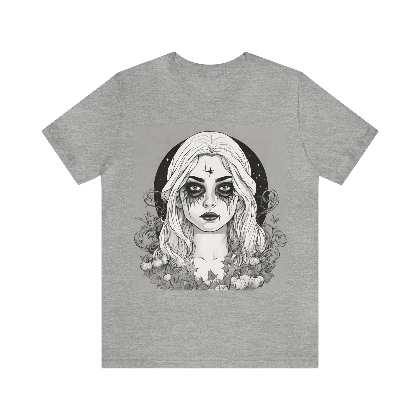 Halloween Witch T-Shirt | Halloween Gift Ideas Athletic Heather T-Shirt Petrova Designs