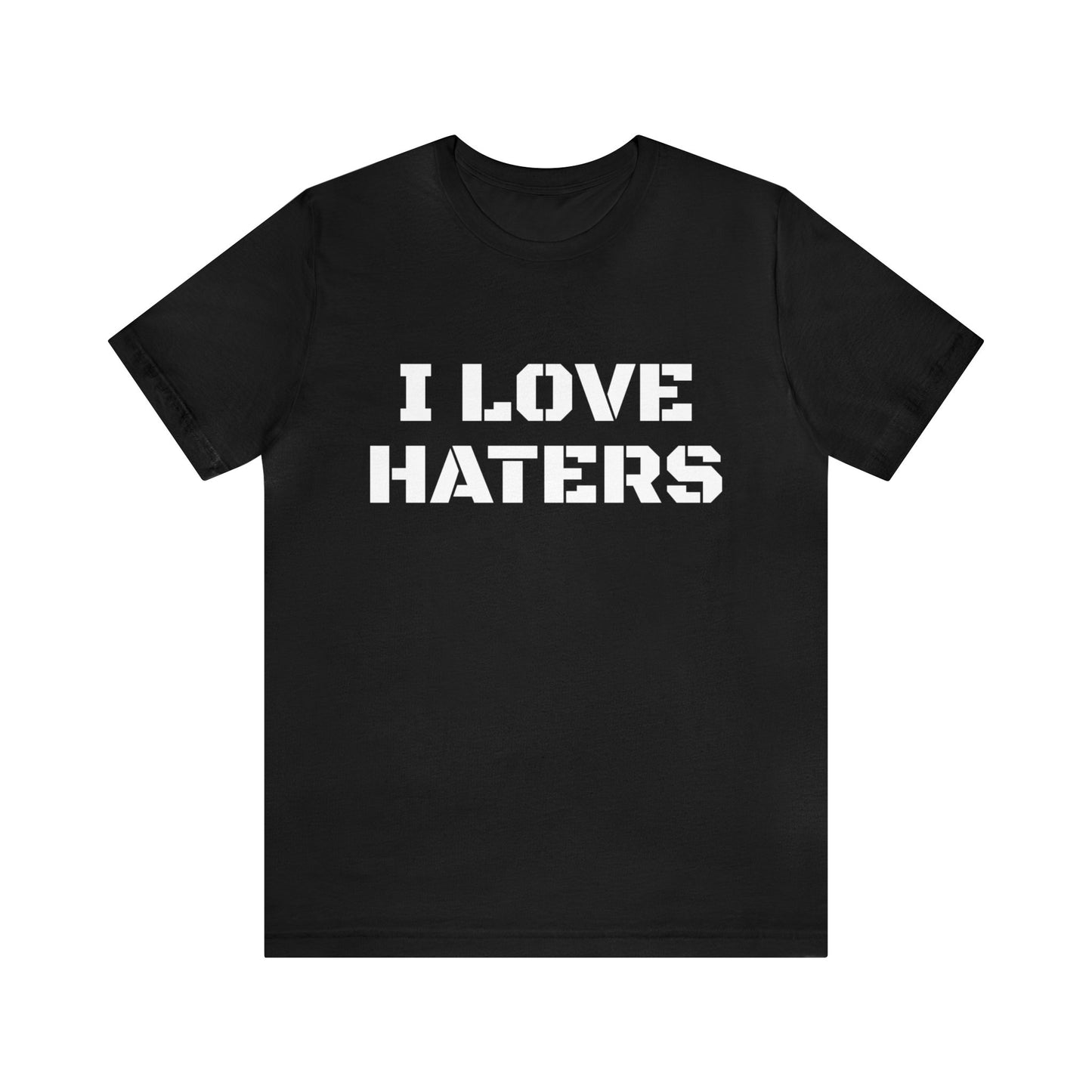 Haters T-Shirt | For Haters Black T-Shirt Petrova Designs