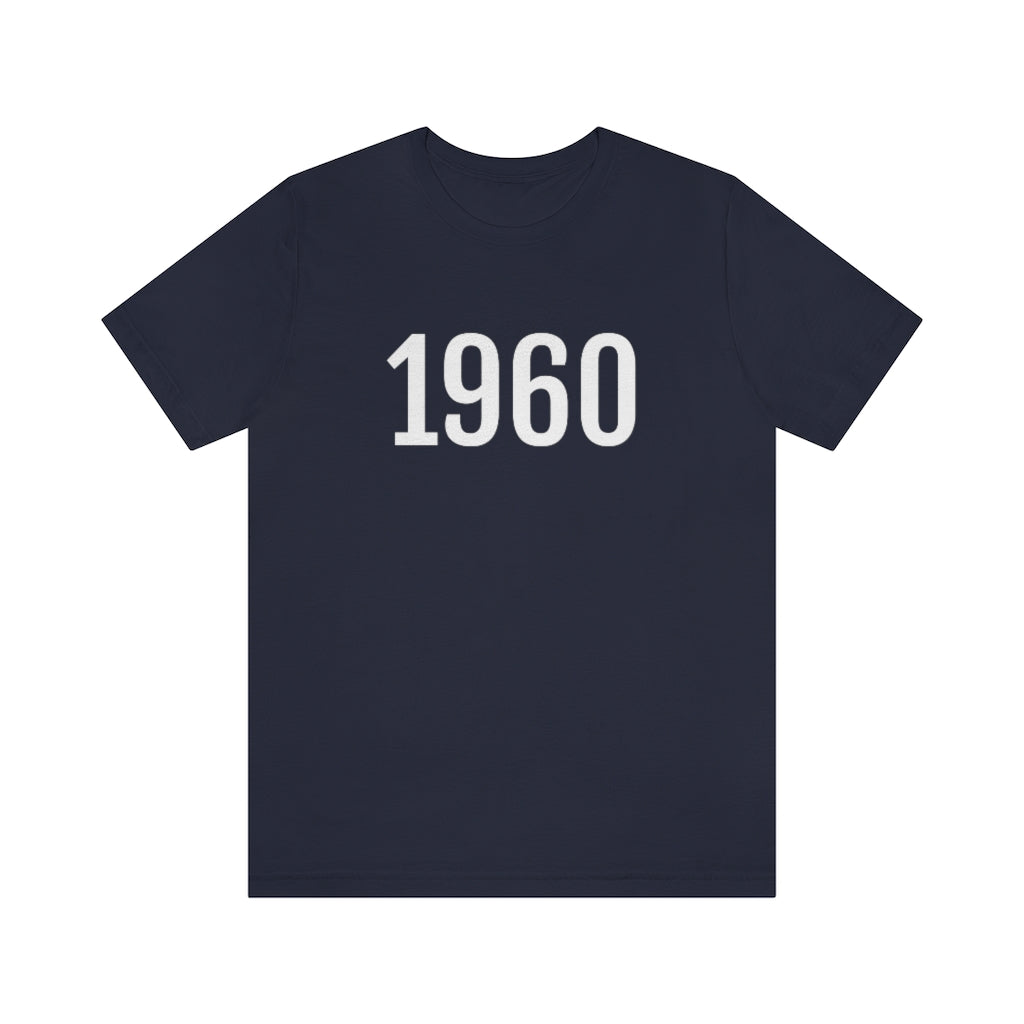 Navy T-Shirt 1960 Tee Shirt with Numbers On Them for Numbered T-Shirt Outfit Numerology Aesthetic Petrova Designs