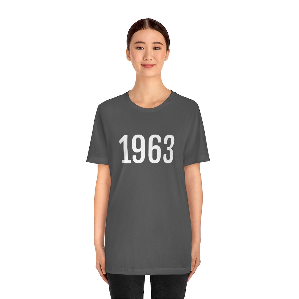 T-Shirt 1963 Tee Shirt with Numbers On Them for Numbered T-Shirt Outfit Numerology Aesthetic Petrova Designs