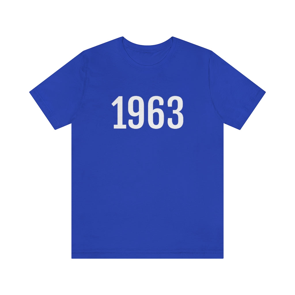 True Royal T-Shirt 1963 Tee Shirt with Numbers On Them for Numbered T-Shirt Outfit Numerology Aesthetic Petrova Designs