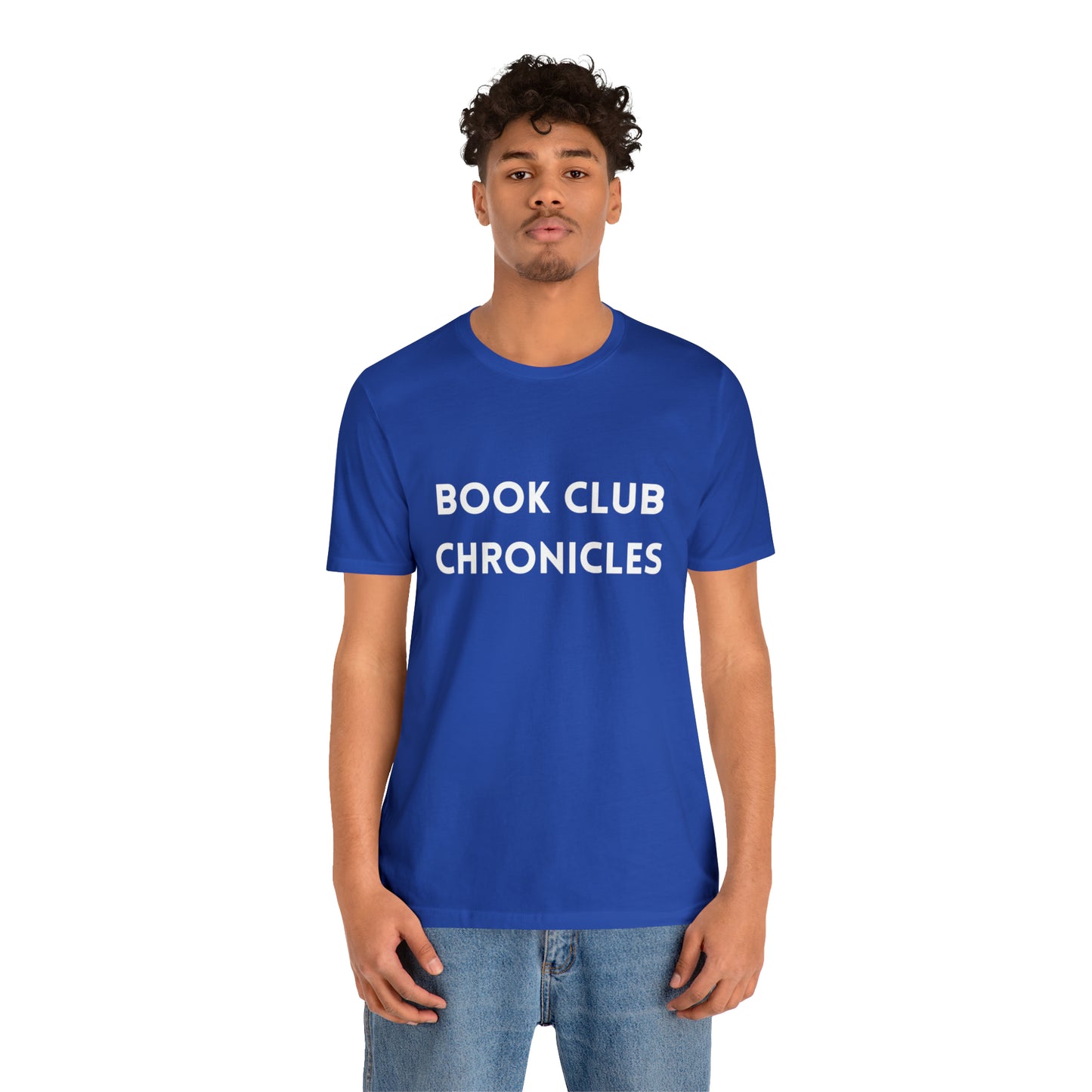 Bookworm Chic: 'Book Club Chronicles' T-Shirt for Avid Readers True Royal T-Shirt Petrova Designs