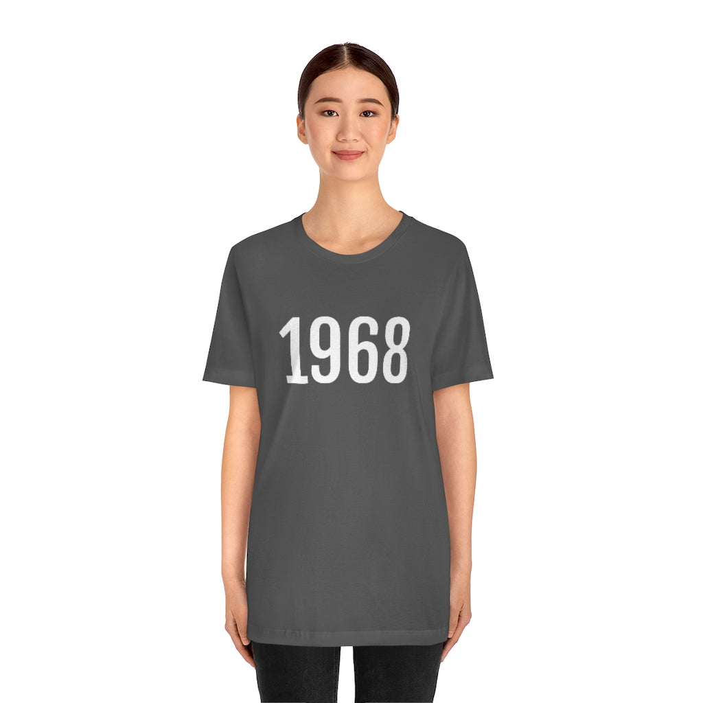 T-Shirt 1968 Tee Shirt with Numbers On Them for Numbered T-Shirt Outfit Numerology Aesthetic Petrova Designs