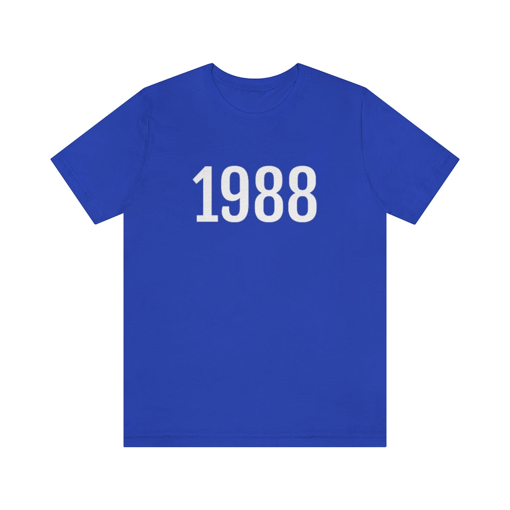 True Royal T-Shirt 1988 Tee Shirt with Numbers On Them for Numbered T-Shirt Outfit Numerology Aesthetic Petrova Designs