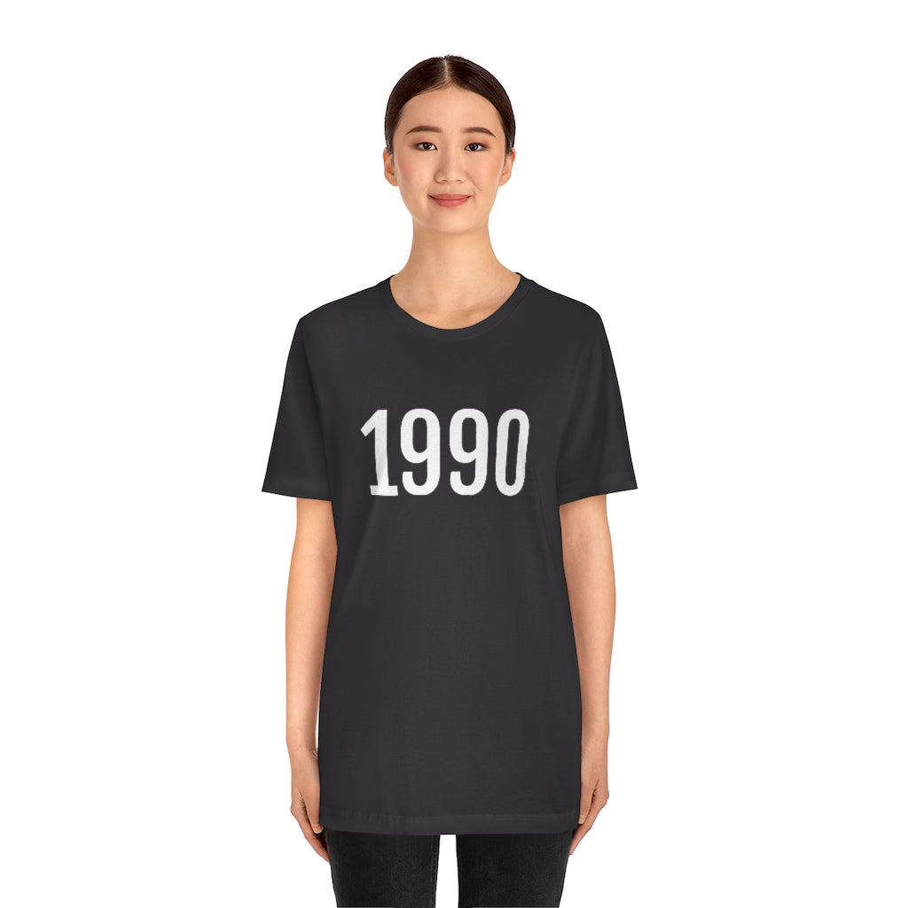 T-Shirt 1990 Tee Shirt with Numbers On Them for Numbered T-Shirt Outfit Numerology Aesthetic Petrova Designs