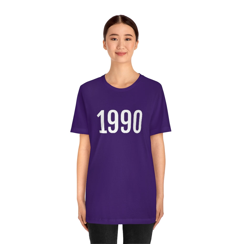 T-Shirt 1990 Tee Shirt with Numbers On Them for Numbered T-Shirt Outfit Numerology Aesthetic Petrova Designs