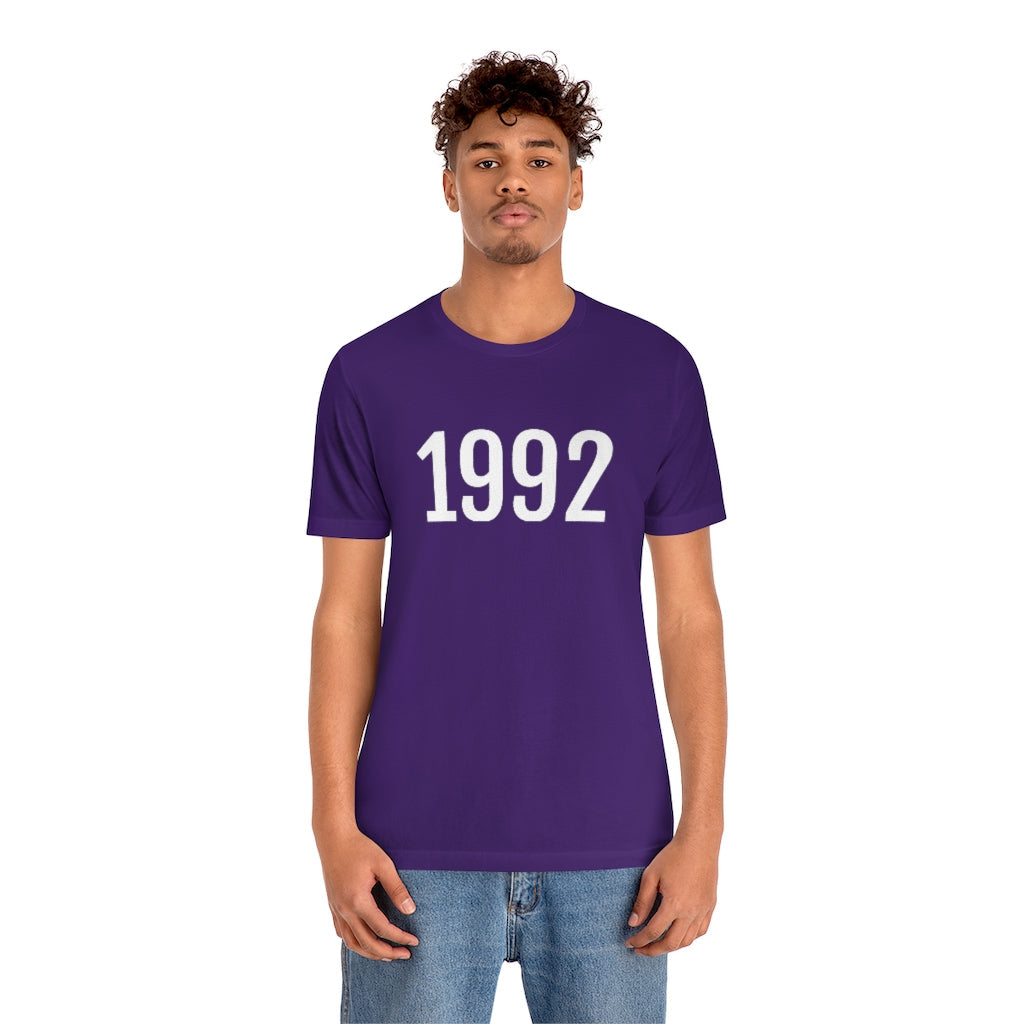 T-Shirt 1992 Tee Shirt with Numbers On Them for Numbered T-Shirt Outfit Numerology Aesthetic Petrova Designs