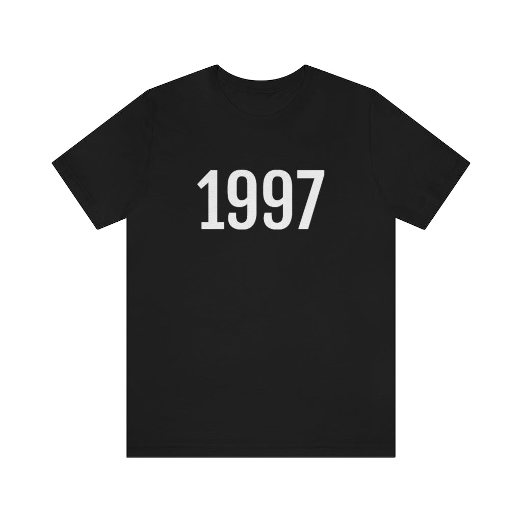 Black T-Shirt 1997 Tee Shirt with Numbers On Them for Numbered T-Shirt Outfit Numerology Aesthetic Petrova Designs