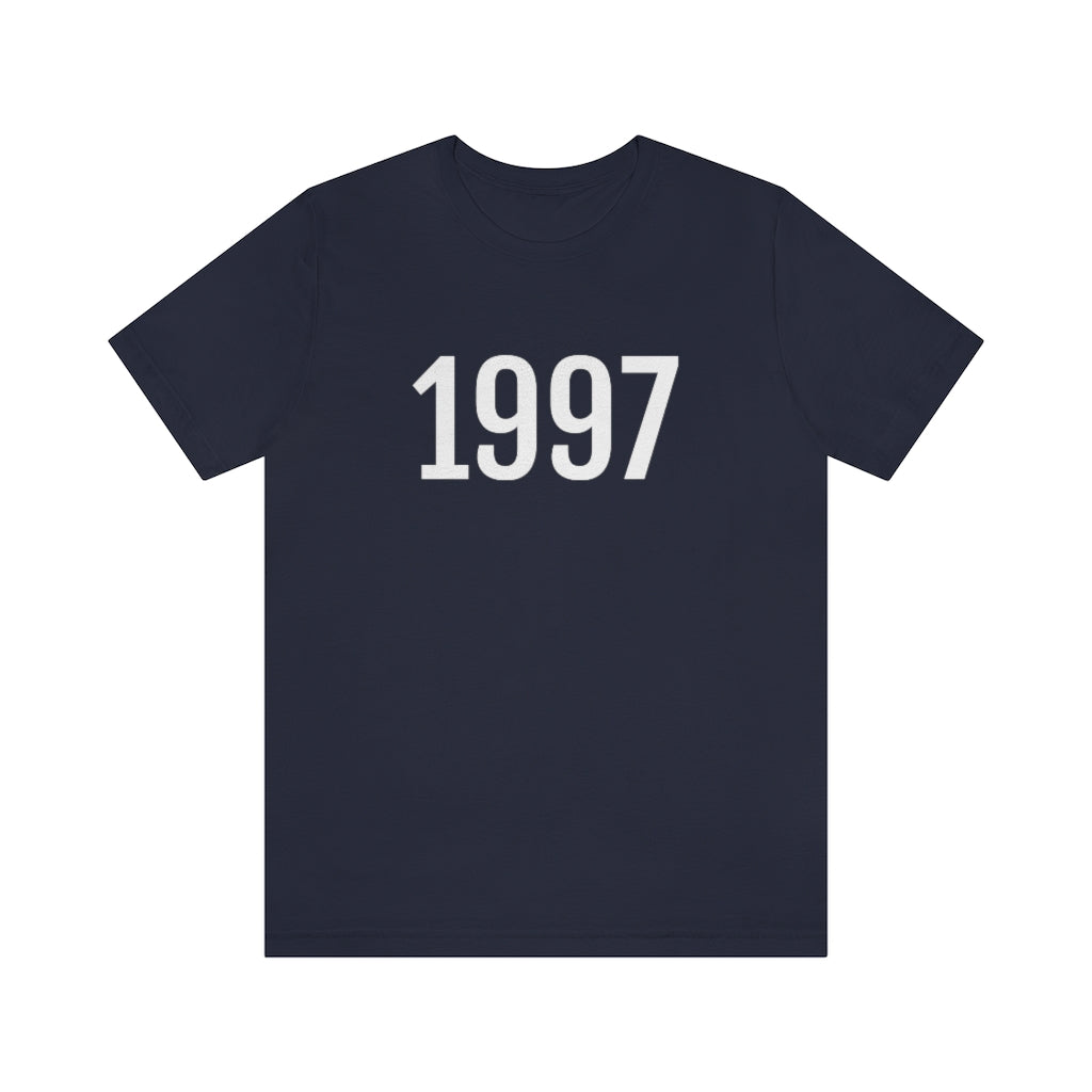 Navy T-Shirt 1997 Tee Shirt with Numbers On Them for Numbered T-Shirt Outfit Numerology Aesthetic Petrova Designs