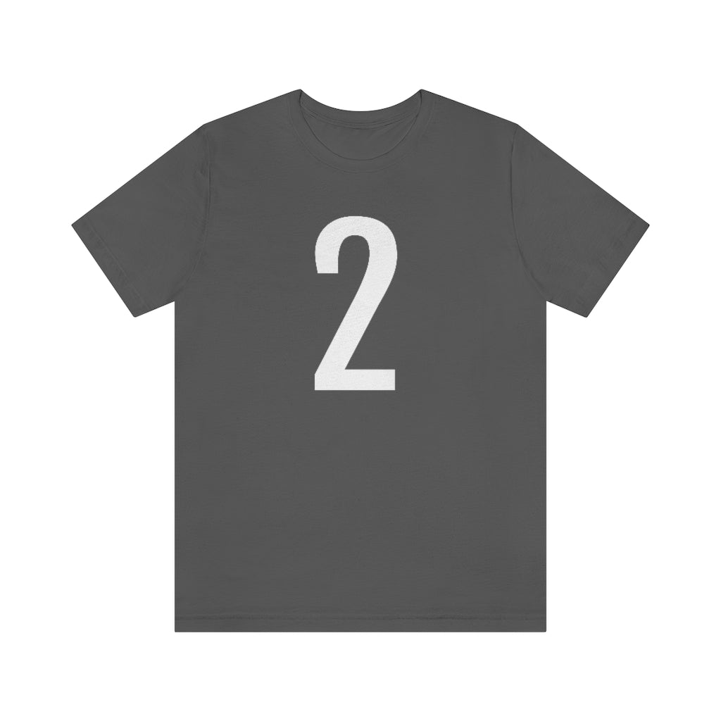 Asphalt T-Shirt 2 Numbered T Shirt with Number On Them for Numerological Black Tshirt Outfit Petrova Designs