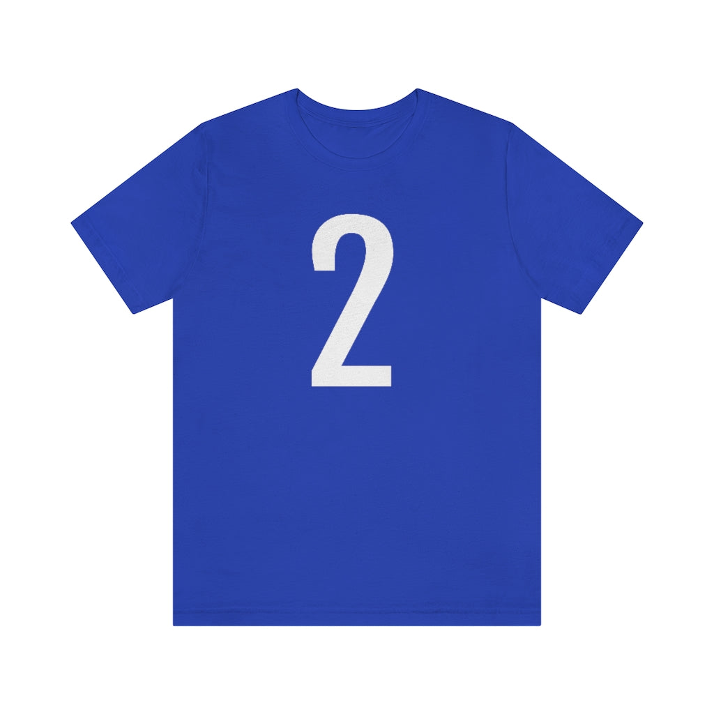 True Royal T-Shirt 2 Numbered T Shirt with Number On Them for Numerological Black Tshirt Outfit Petrova Designs