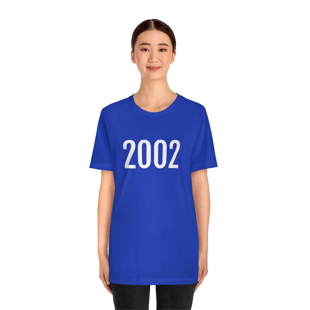 T-Shirt 2002 Tee Shirt with Numbers On Them for Numbered T-Shirt Outfit Numerology Aesthetic Petrova Designs