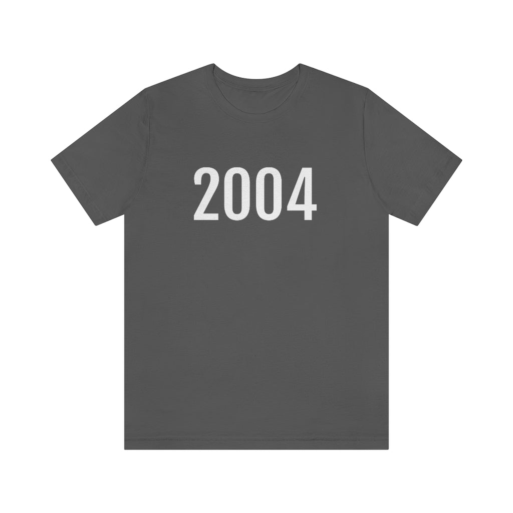 Asphalt T-Shirt 2004 Tee Shirt with Numbers On Them for Numbered T-Shirt Outfit Numerology Aesthetic Petrova Designs