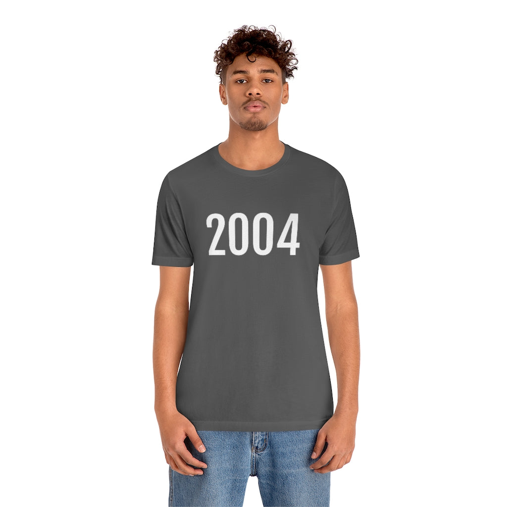 T-Shirt 2004 Tee Shirt with Numbers On Them for Numbered T-Shirt Outfit Numerology Aesthetic Petrova Designs