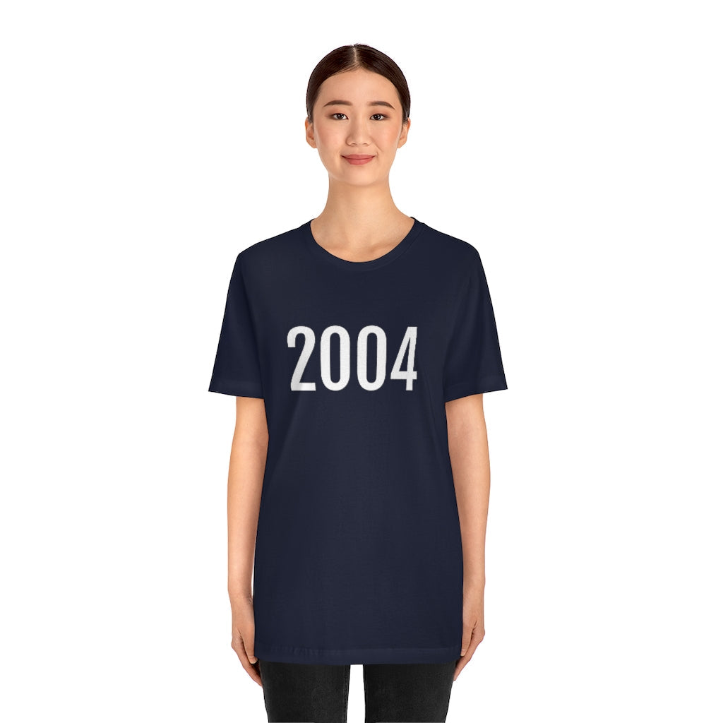 T-Shirt 2004 Tee Shirt with Numbers On Them for Numbered T-Shirt Outfit Numerology Aesthetic Petrova Designs