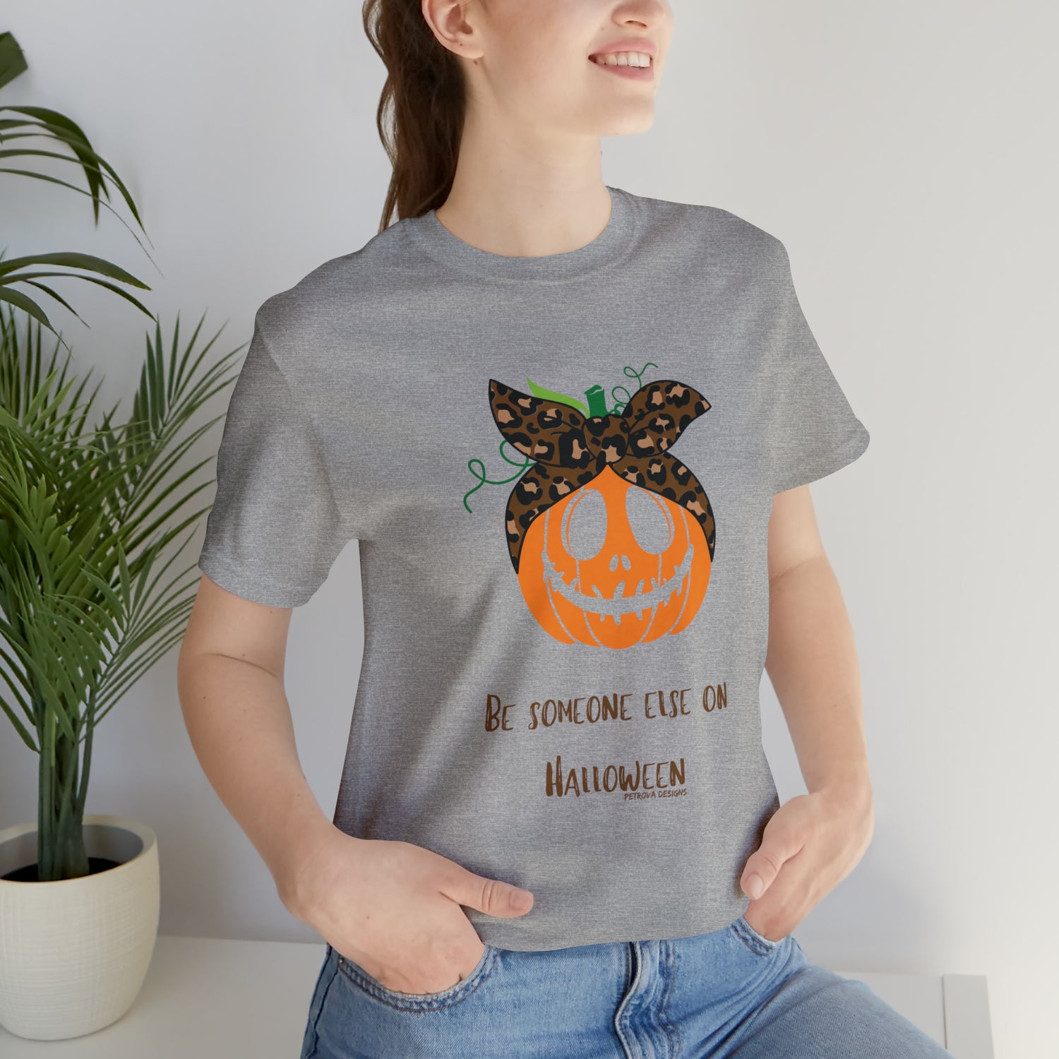 Athletic Heather T-Shirt Tshirt Halloween Gift for Friends and Family Short Sleeve T Shirt Petrova Designs