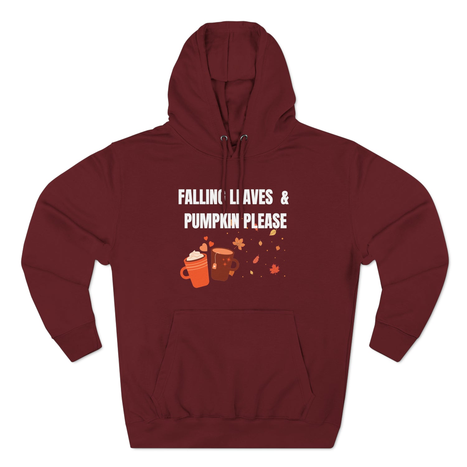 Pumpkin Spice Hoodie | Fall Season Lover Sweatshirt Burgundy Hoodie Petrova Designs