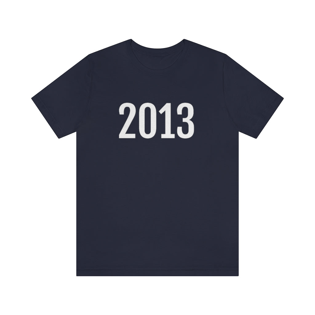 Navy T-Shirt 2013 Numbered Tee Shirt with Numbers On Them for Numbered T-Shirt Outfit Petrova Designs