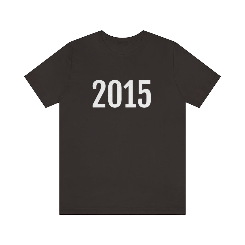 Brown T-Shirt 2015 Numbered Tee Shirt with Numbers On Them for Numbered T-Shirt Outfit Petrova Designs