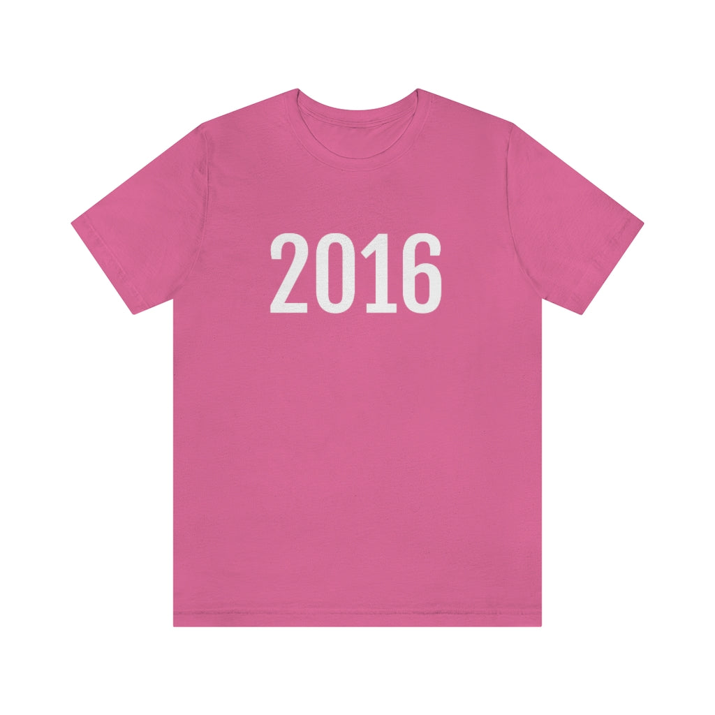 Charity Pink T-Shirt 2016 Numbered Tee Shirt with Numbers On Them for Numbered T-Shirt Outfit Petrova Designs