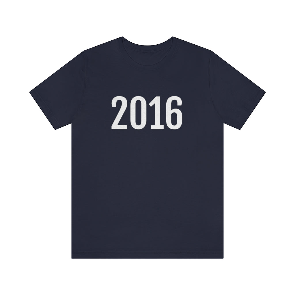 Navy T-Shirt 2016 Numbered Tee Shirt with Numbers On Them for Numbered T-Shirt Outfit Petrova Designs