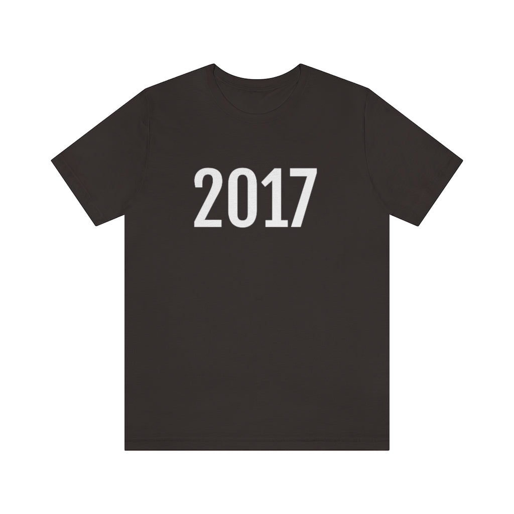 Brown T-Shirt 2017 Numbered Tee Shirt with Numbers On Them for Numbered T-Shirt Outfit Petrova Designs