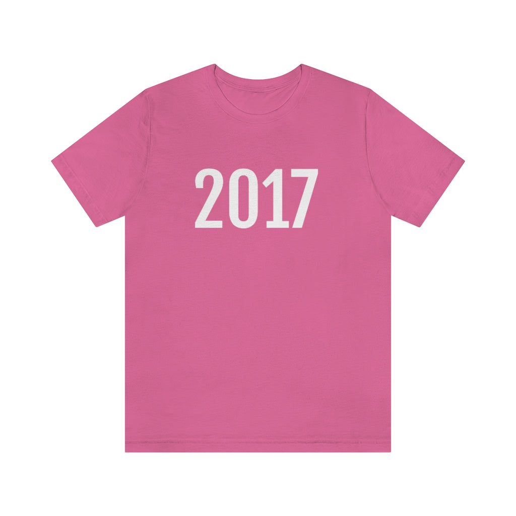 Charity Pink T-Shirt 2017 Numbered Tee Shirt with Numbers On Them for Numbered T-Shirt Outfit Petrova Designs