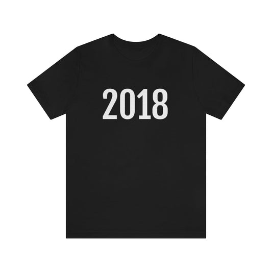 Black T-Shirt 2018 Numbered Tee Shirt with Numbers On Them for Numbered T-Shirt Outfit Petrova Designs