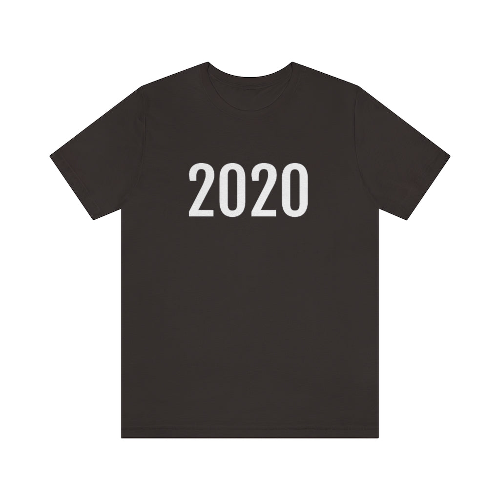 Brown T-Shirt 2020 Numbered T Shirt with Number On Them for Angel Number Tshirt Outfit Petrova Designs