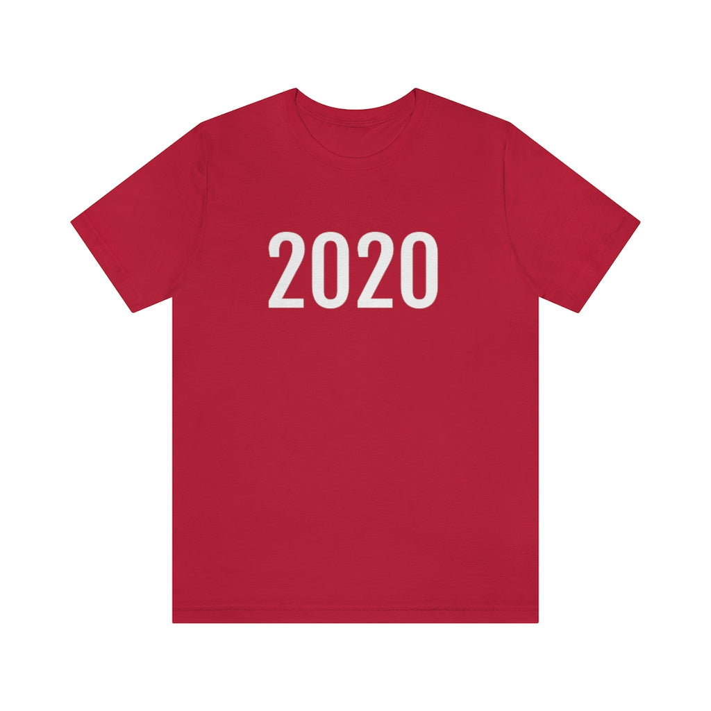 Red T-Shirt 2020 Numbered T Shirt with Number On Them for Angel Number Tshirt Outfit Petrova Designs