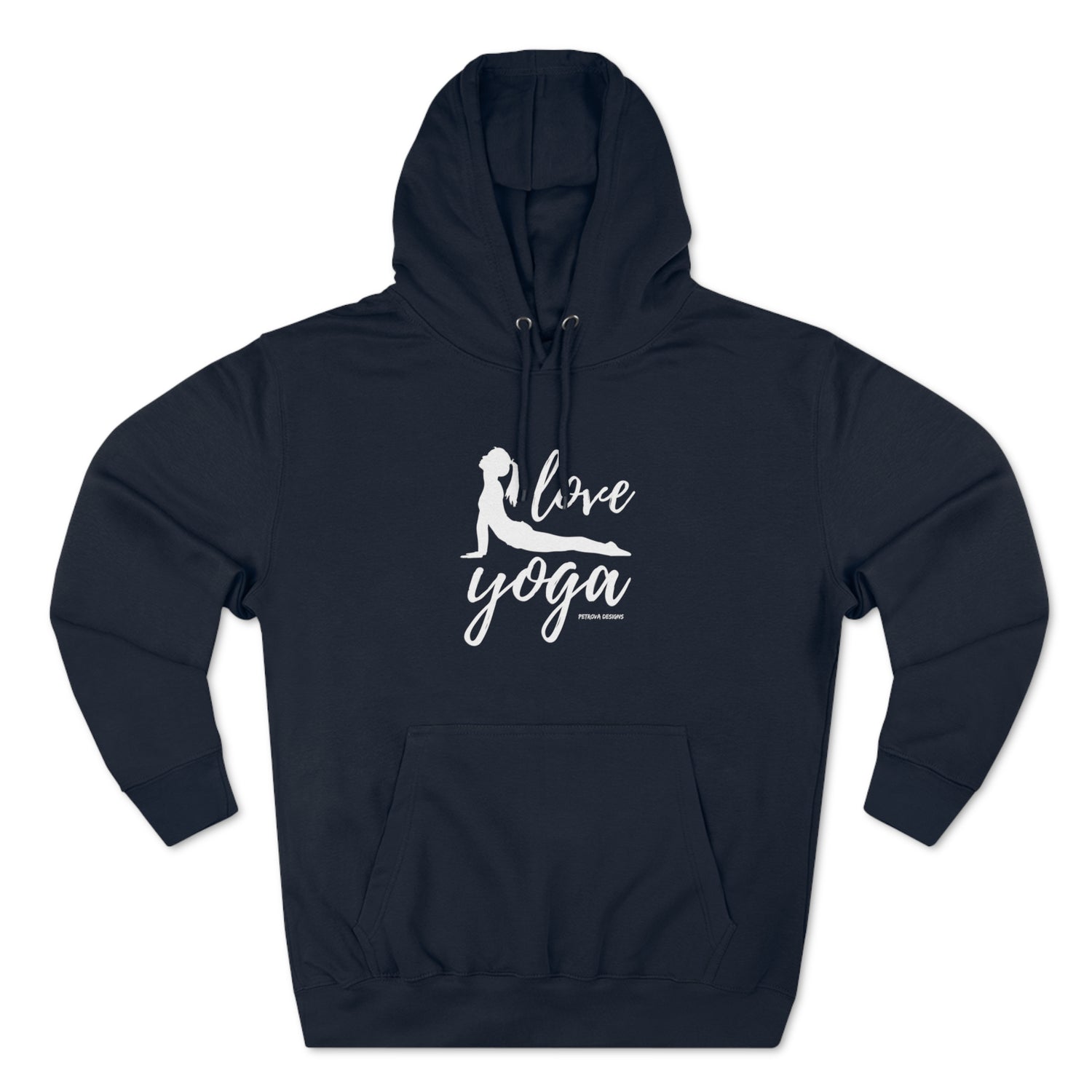 Yoga Lover Hoodie | Yogist Gift Idea | Yogism Navy Hoodie Petrova Designs