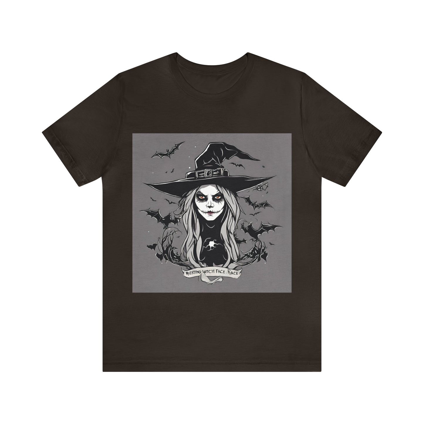 Witch T-Shirt | Halloween Gift Ideas Brown T-Shirt Petrova Designs