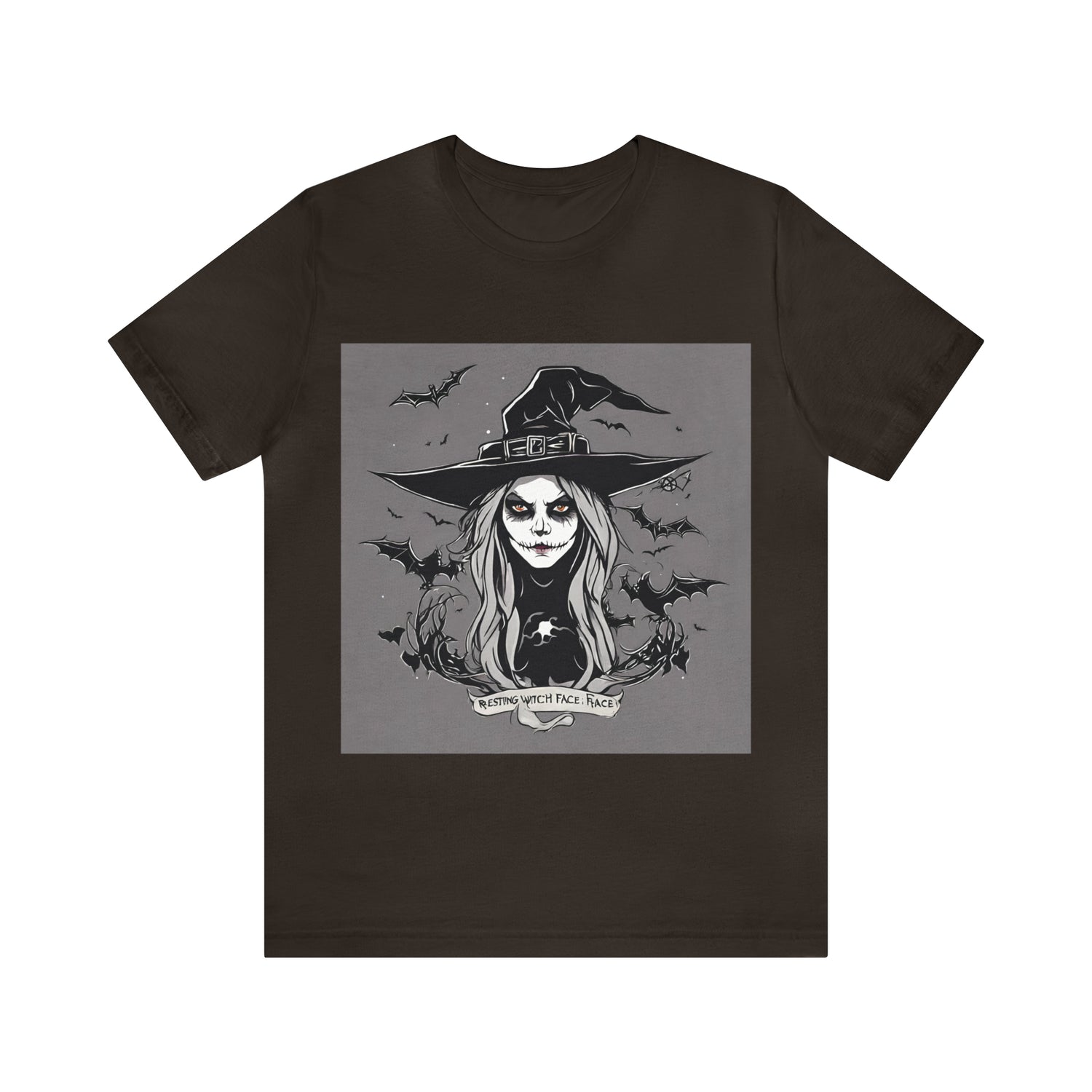 Witch T-Shirt | Halloween Gift Ideas Brown T-Shirt Petrova Designs