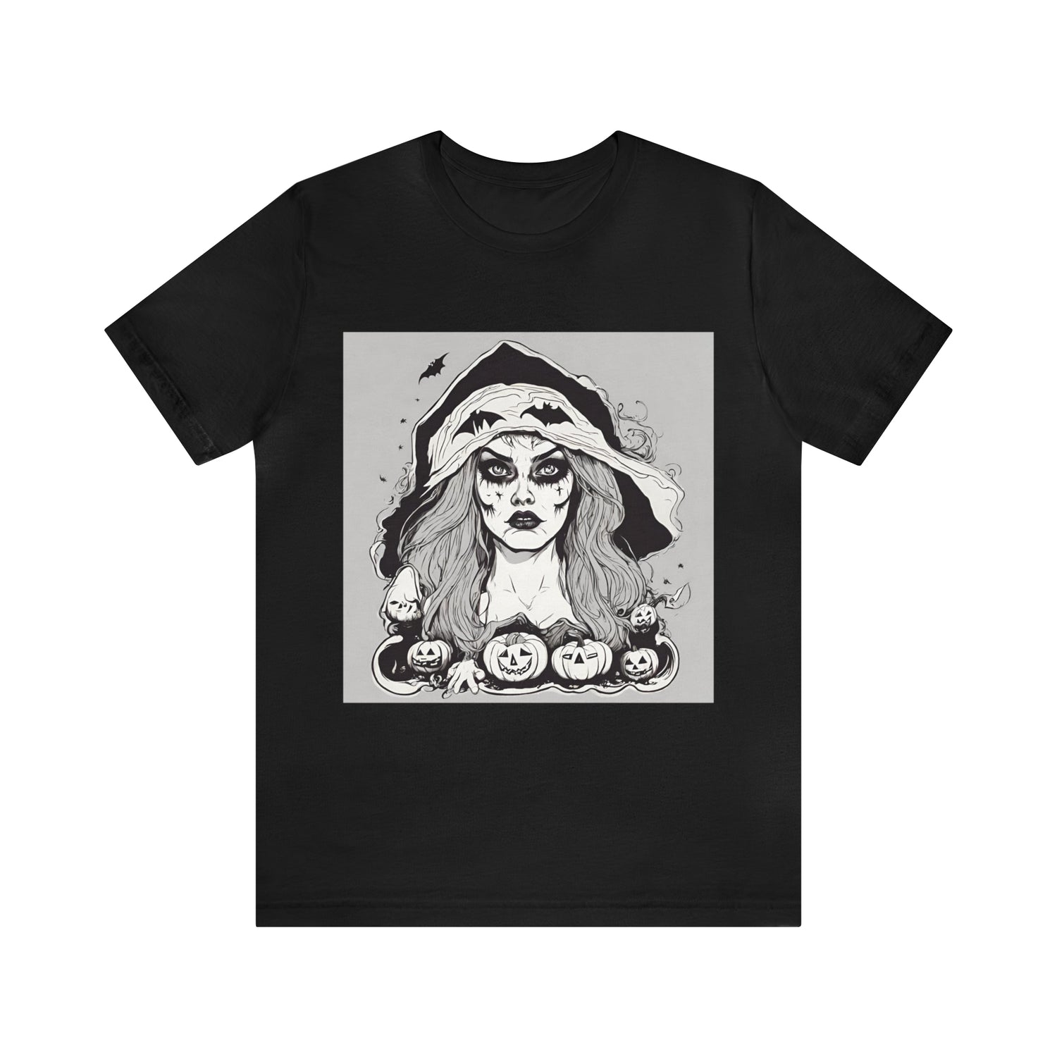 Halloween Bad Witch T-Shirt | Halloween Gift Ideas Black T-Shirt Petrova Designs