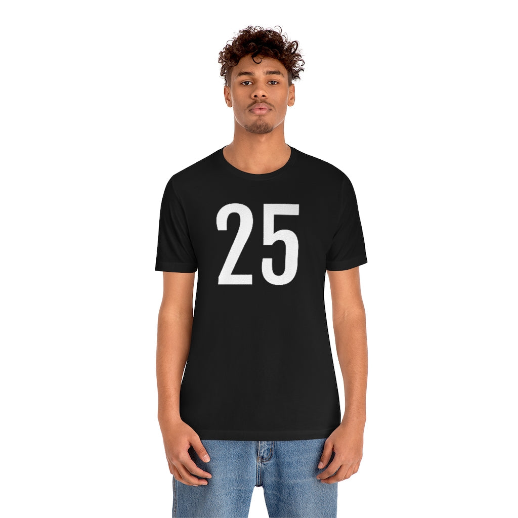 T-Shirt 25 Numbered Tee Shirt with Numbers On Them for Numbered T-Shirt Outfit Petrova Designs